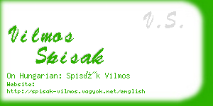 vilmos spisak business card